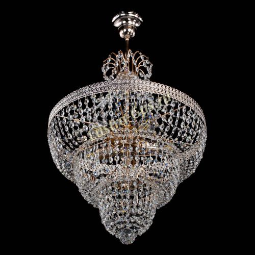 Люстра Каскад Флоренция обтикон №5 с подвесом в Саратове Гусь Хрустальный