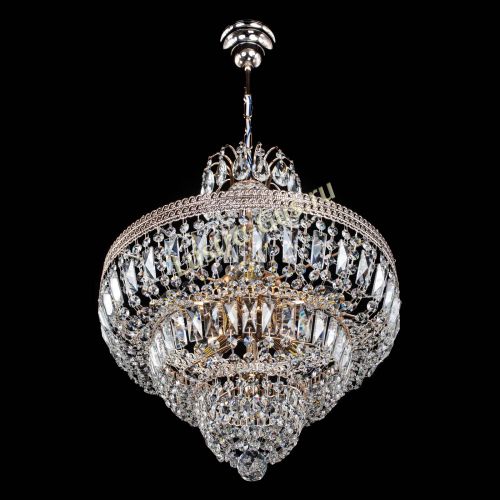 Люстра Каскад Флоренция обтикон №5 удлиненная в Саратове Гусь Хрустальный