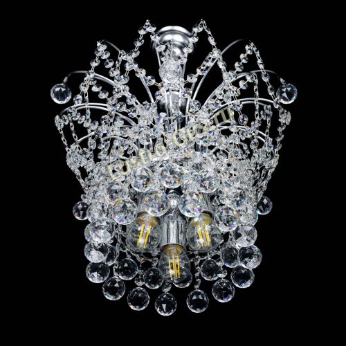 Люстра Каскад Шар №3 в Саратове Гусь Хрустальный