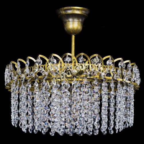 Люстра Хрустальная капель №3 под бронзу в Саратове Гусь Хрустальный