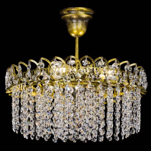 Люстра Хрустальная капель №3 под бронзу в Саратове Гусь Хрустальный