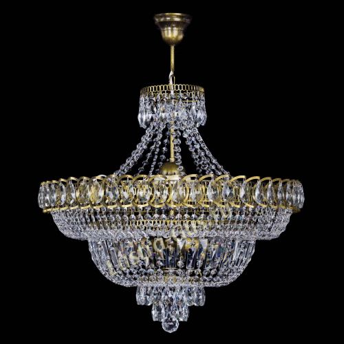 Люстра Хрустальный Каскад №8 с подвесом под бронзу в Саратове Гусь Хрустальный