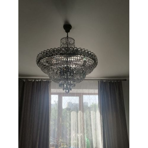 Люстра Хрустальный Каскад №8 с подвесом под бронзу в Саратове Гусь Хрустальный