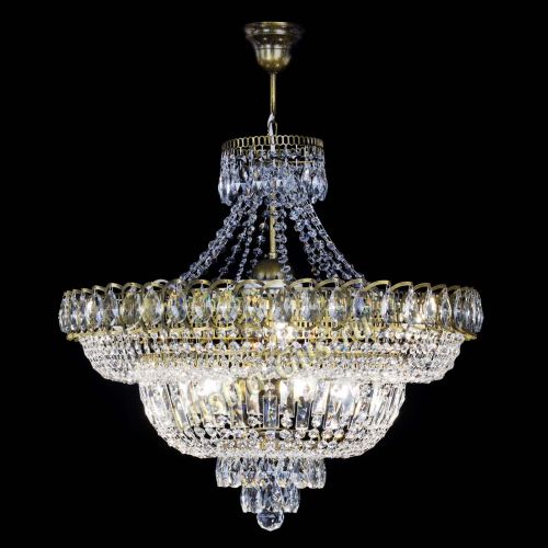 Люстра Хрустальный Каскад №8 с подвесом под бронзу в Саратове Гусь Хрустальный