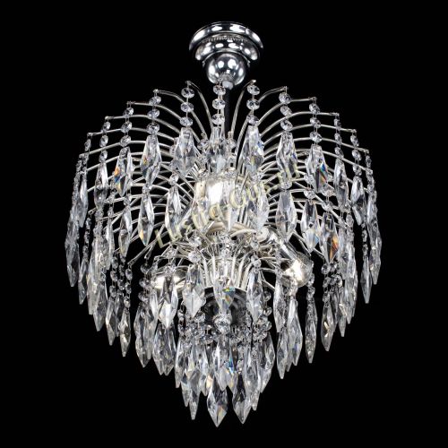 Люстра Хрустальные брызги камень Перо в Саратове Гусь Хрустальный