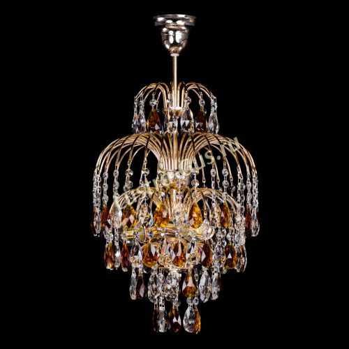 Люстра Хрустальные брызги с подвесом журавлик чайная в Саратове Гусь Хрустальный