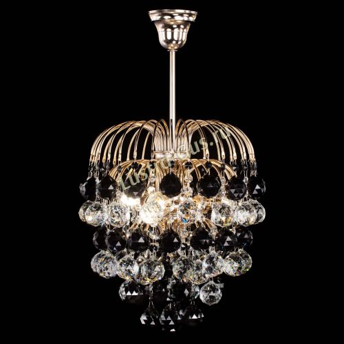 Люстра Хрустальные брызги шар 40 мм черная в Саратове Гусь Хрустальный