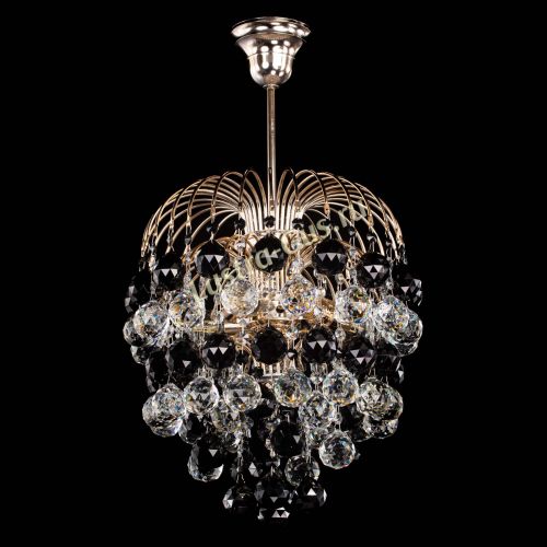 Люстра Хрустальные брызги шар 40 мм черная в Саратове Гусь Хрустальный