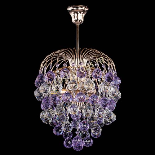 Люстра Хрустальные брызги шар 40 мм фиолетовая в Саратове Гусь Хрустальный