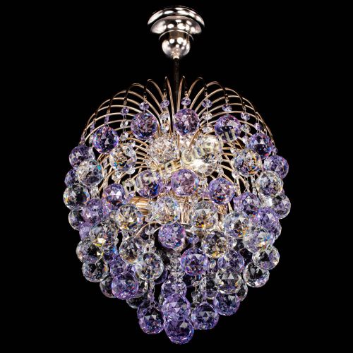 Люстра Хрустальные брызги шар 40 мм фиолетовая в Саратове Гусь Хрустальный
