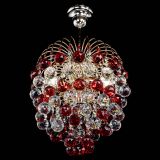 Люстра Хрустальные брызги шар 40 мм красная в Саратове