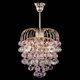 Люстра Хрустальные брызги шар 40 мм розовая в Саратове