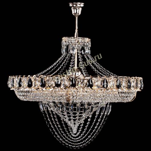 Люстра 	 Кольцо Классика Веер №8 черная в Саратове Гусь Хрустальный