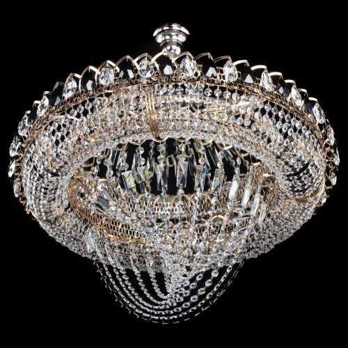 Люстра 	 Кольцо Классика Веер №8 черная в Саратове Гусь Хрустальный