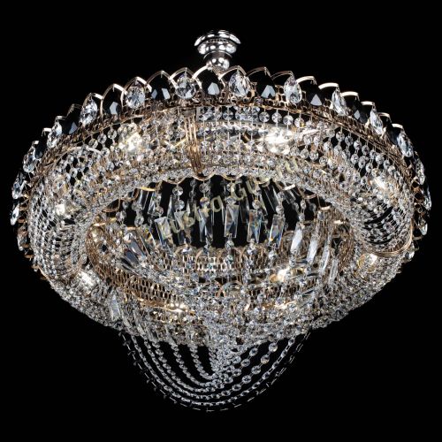 Люстра 	 Кольцо Классика Веер №8 черная в Саратове Гусь Хрустальный