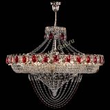 Люстра Кольцо Классика Веер №8 красная в Саратове