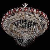 Люстра Кольцо Классика Веер №8 красная в Саратове
