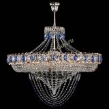 Люстра Кольцо Классика Веер №8 синяя в Саратове