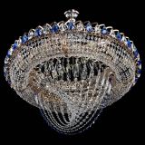 Люстра Кольцо Классика Веер №8 синяя в Саратове