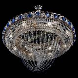 Люстра Кольцо Классика Веер №8 синяя в Саратове