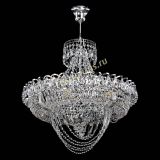 Люстра Кольцо Классика Веер, диаметр - 500 мм, цвет - серебро, Люстры Гусь Хрустальный