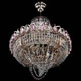 Люстра Кольцо Классика Веер розовая в Саратове