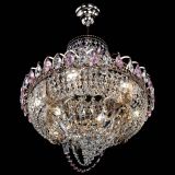 Люстра Кольцо Классика Веер розовая в Саратове