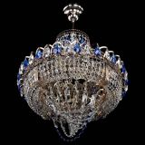 Люстра Кольцо Классика Веер синяя в Саратове