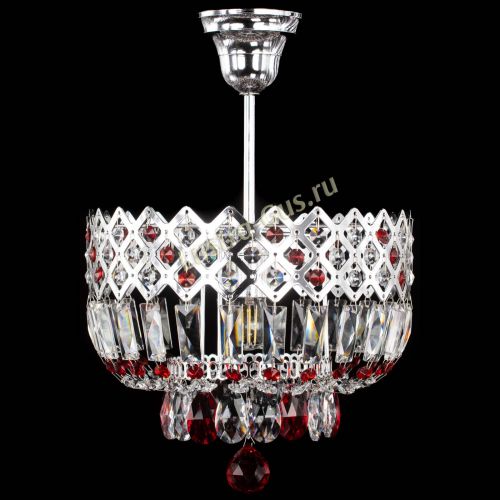 Люстра Корона №1 пластинка красная в Саратове Гусь Хрустальный