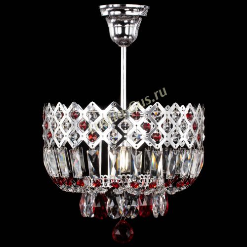 Люстра Корона №1 пластинка красная в Саратове Гусь Хрустальный