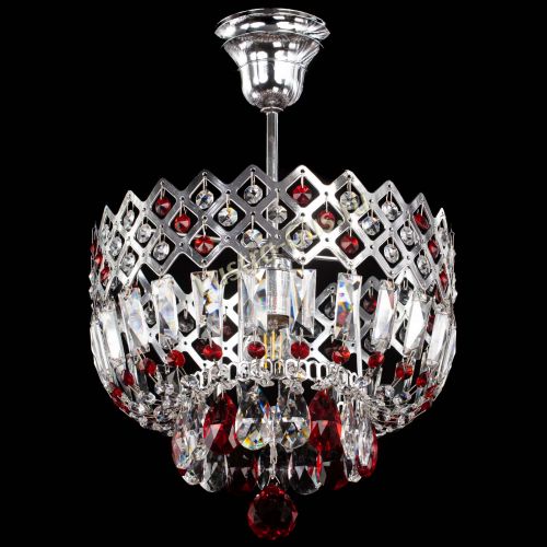 Люстра Корона №1 пластинка красная в Саратове Гусь Хрустальный