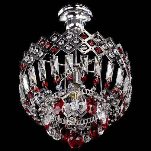 Люстра Корона №1 пластинка красная в Саратове Гусь Хрустальный
