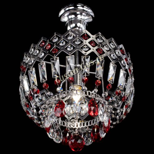 Люстра Корона №1 пластинка красная в Саратове Гусь Хрустальный