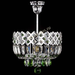 Люстра хрустальная Корона №1 пластинка зеленая