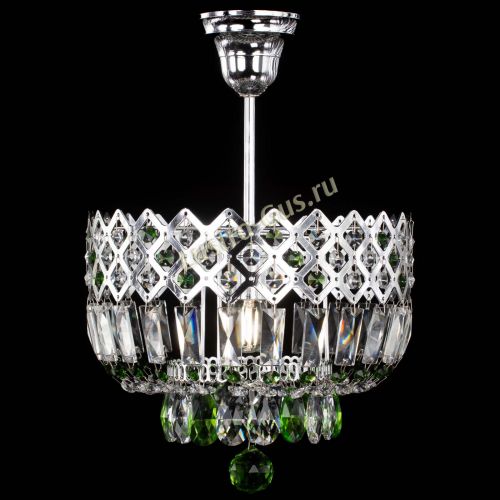 Люстра Корона №1 пластинка зеленая в Саратове Гусь Хрустальный
