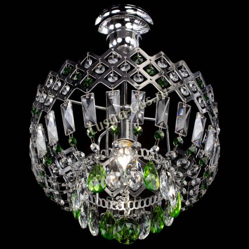 Люстра Корона №1 пластинка зеленая в Саратове Гусь Хрустальный