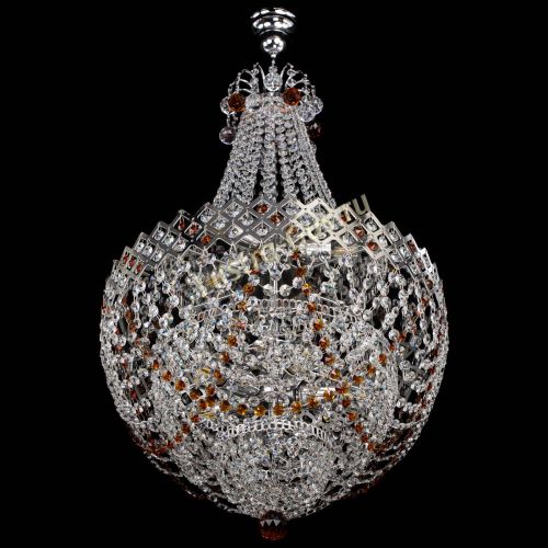 Люстра Корона №5 с подвесом Чайная в Саратове Гусь Хрустальный