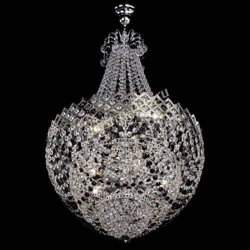 Люстра Корона №5 с подвесом Черная в Саратове Гусь Хрустальный