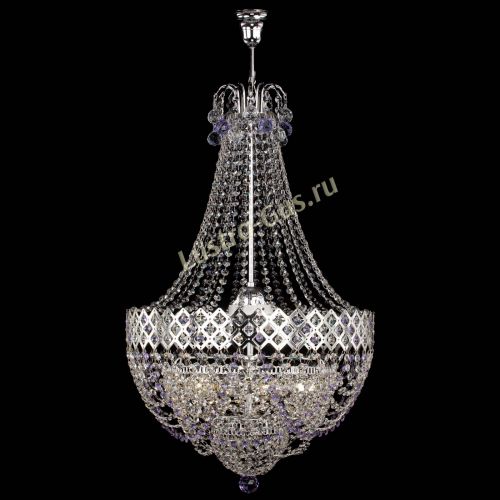 Люстра Корона №5 с подвесом Фиолетовая в Саратове Гусь Хрустальный