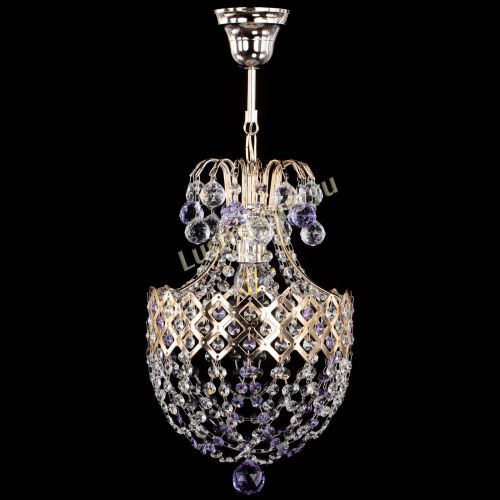 Люстра Корона №6 фиолетовая в Саратове Гусь Хрустальный