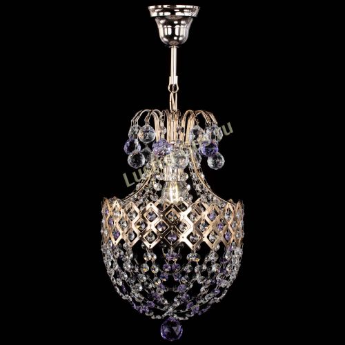 Люстра Корона №6 фиолетовая в Саратове Гусь Хрустальный