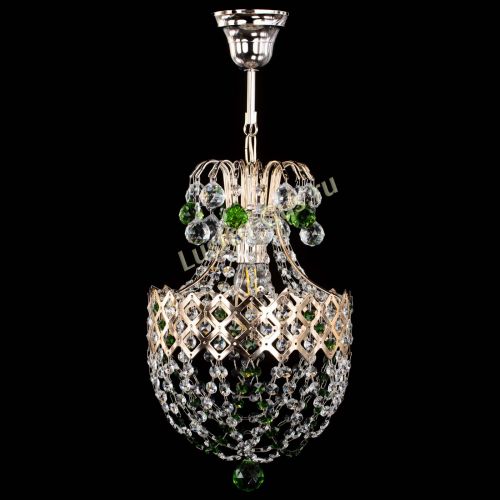 Люстра Корона №6 зеленая в Саратове Гусь Хрустальный