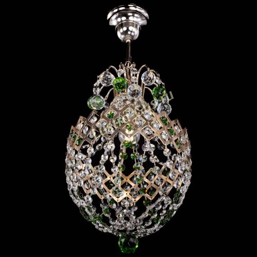 Люстра Корона №6 зеленая в Саратове Гусь Хрустальный