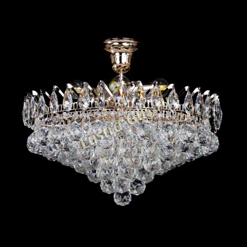 Люстра Корона Капель шар 5 ламп в Саратове Гусь Хрустальный