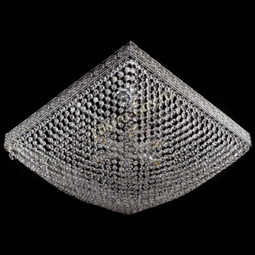 Люстра Квадрат №28 - 600 мм в Саратове Гусь Хрустальный