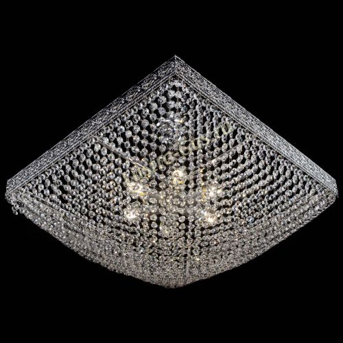 Люстра Квадрат №28 - 600 мм в Саратове Гусь Хрустальный