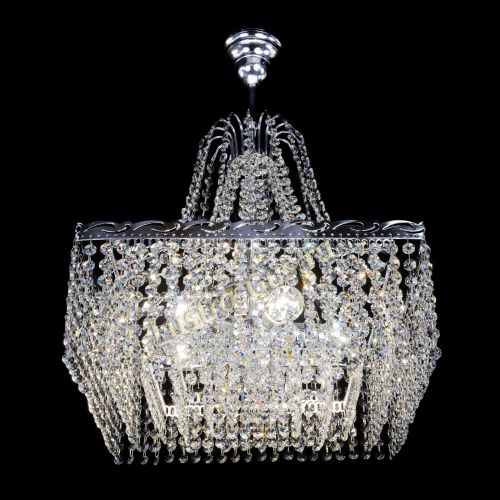 Люстра Квадрат Оптикон с подвесом в Саратове Гусь Хрустальный