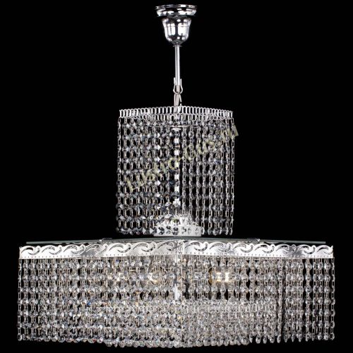 Люстра Квадрат с подвесом в Саратове Гусь Хрустальный