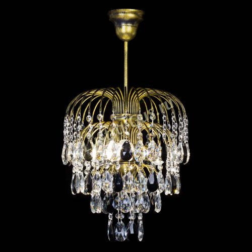 Люстра Лора №3 под бронзу черная в Саратове Гусь Хрустальный