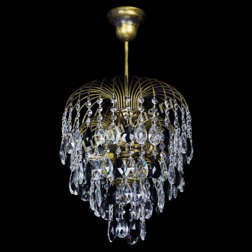 Люстра Лора №3 под бронзу черная в Саратове Гусь Хрустальный